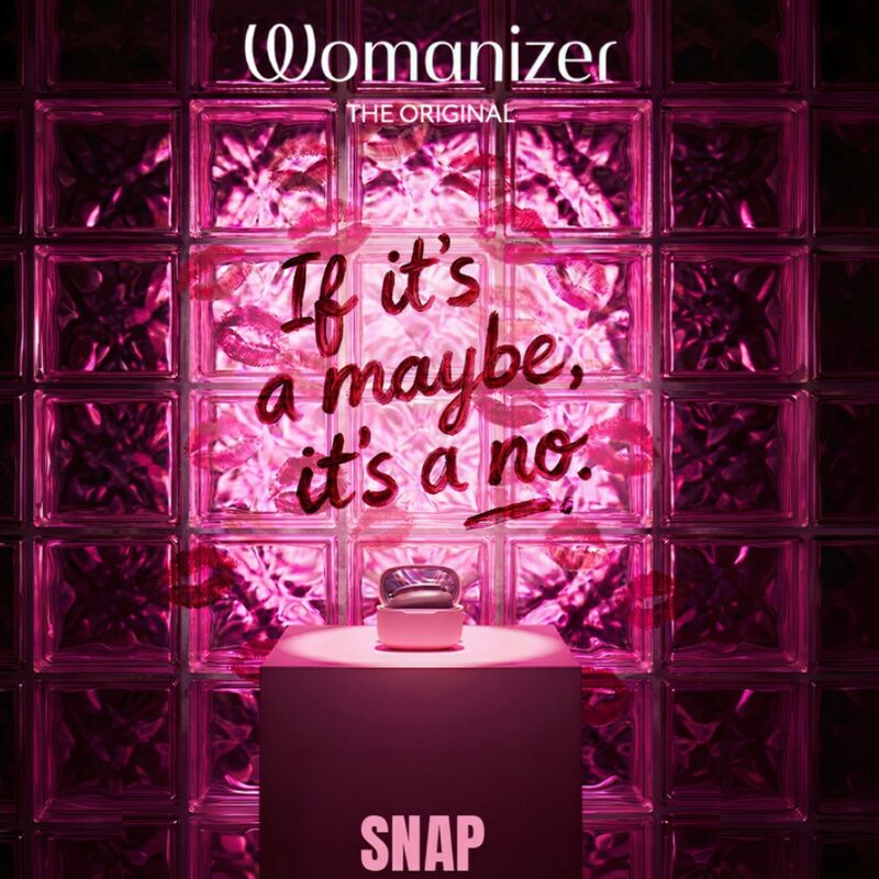 Womanizer Snap Crushed Berries Klitorisstimulator mit Ladecase