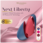 Womanizer Next Liberty Klitorisstimulator Blau/Rot – 3D Pleasure Air