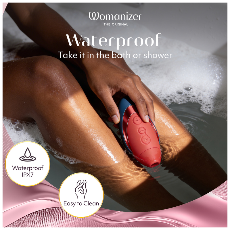 Womanizer Next Liberty Klitorisstimulator Blau/Rot – 3D Pleasure Air