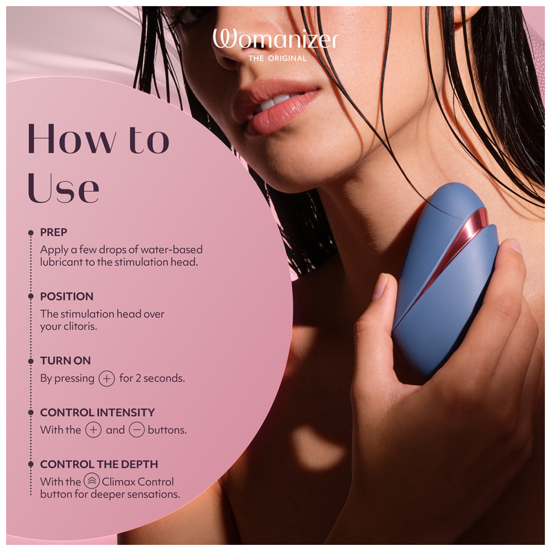 Womanizer Next Liberty Klitorisstimulator Blau/Rot – 3D Pleasure Air