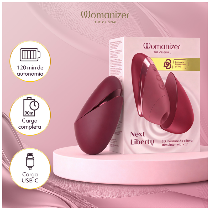 Womanizer Next Liberty Klitorisstimulator Bordeaux – Climax Control