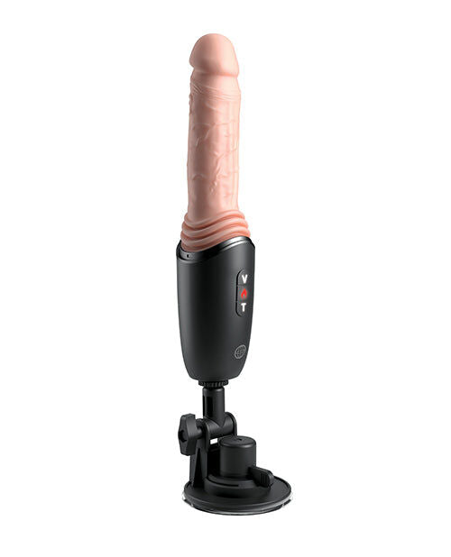 King Cock Plus Thrusting Cock Pro – Stoßvibrator mit Wärme, Light
