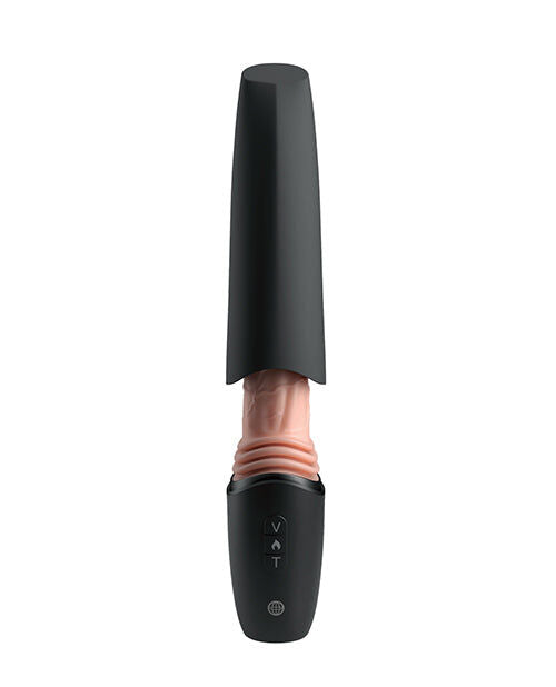King Cock Plus Thrusting Cock Pro – Stoßvibrator mit Wärme, Light