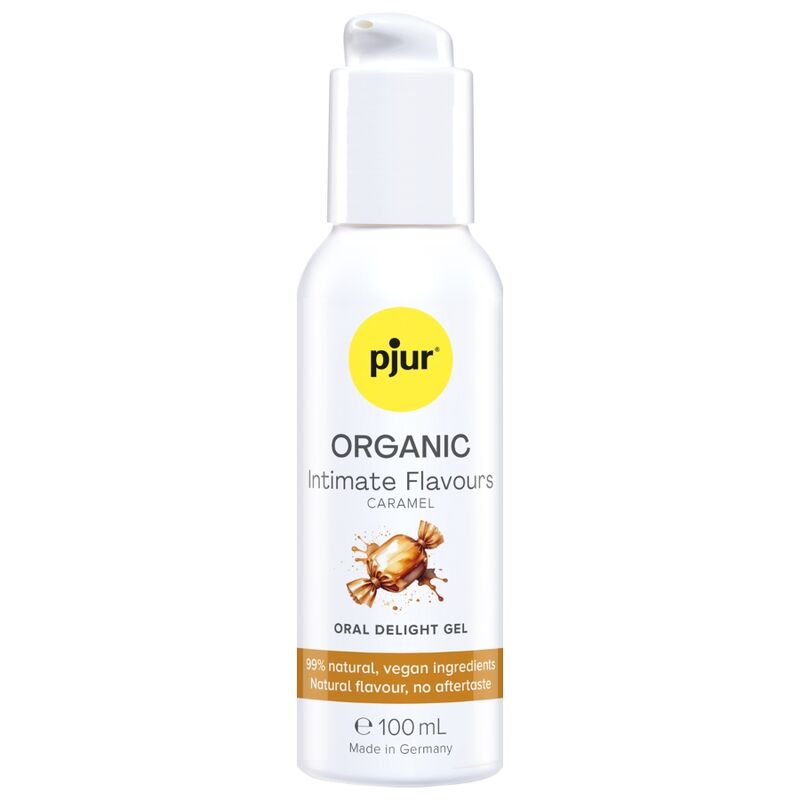 pjur ORGANIC Intimate Flavours Caramel Oralgel – 100-ml-Pumpspender