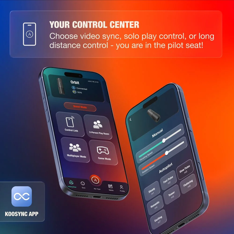 Arcwave Orbit rotierender Masturbator mit App – Schwarz
