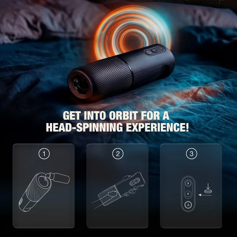 Arcwave Orbit rotierender Masturbator mit App – Schwarz