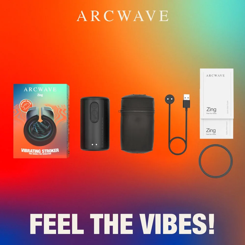 Arcwave Zing Masturbator mit 2 Vibrationsmotoren – Schwarz