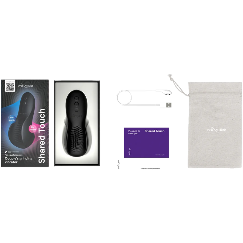 We-Vibe Shared Touch doppelseitiger Paarvibrator – Schwarz