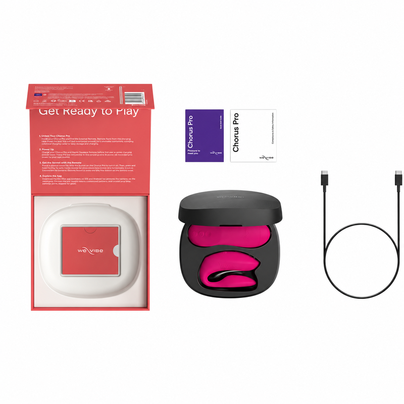 We-Vibe Chorus Pro Paarvibrator mit Fusion Wave – Elektrisches Pink