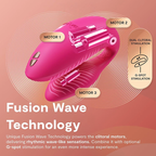 We-Vibe Chorus Pro Paarvibrator mit Fusion Wave – Elektrisches Pink