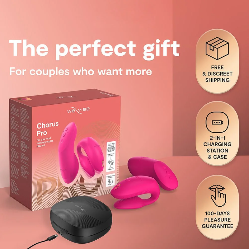 We-Vibe Chorus Pro Paarvibrator mit Fusion Wave – Elektrisches Pink