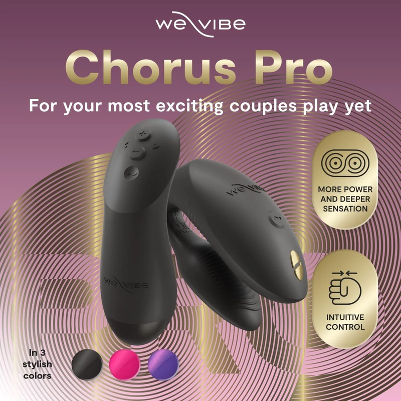 We-Vibe Chorus Pro Paarvibrator mit Fusion Wave – Satin-Schwarz