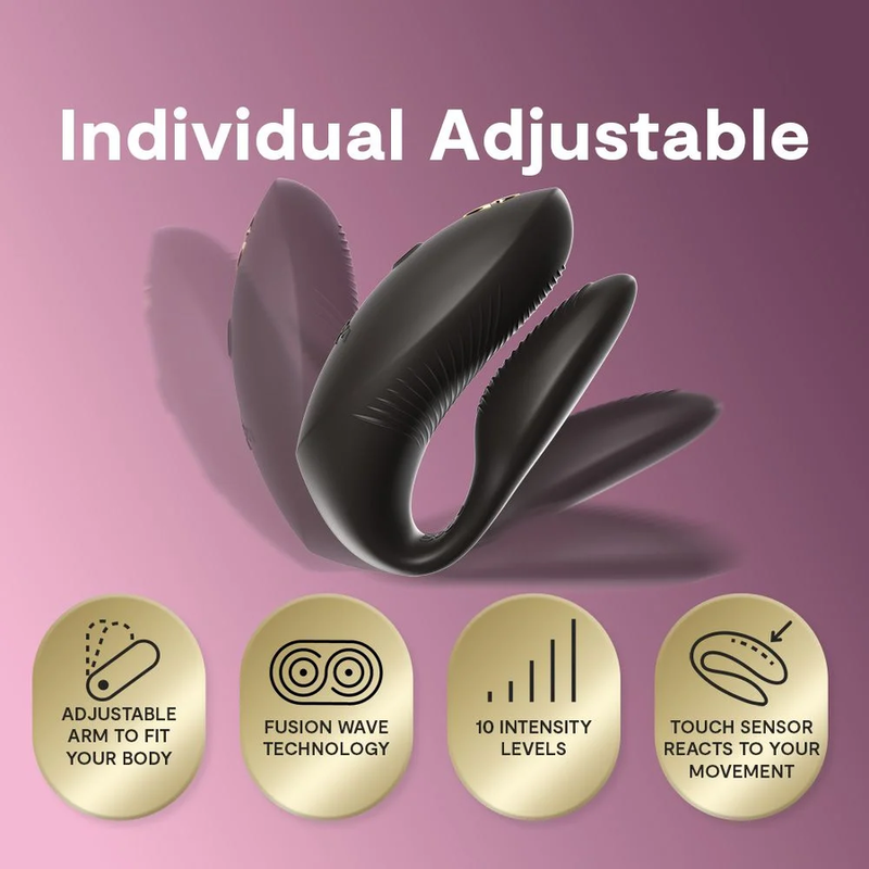 We-Vibe Chorus Pro Paarvibrator mit Fusion Wave – Satin-Schwarz