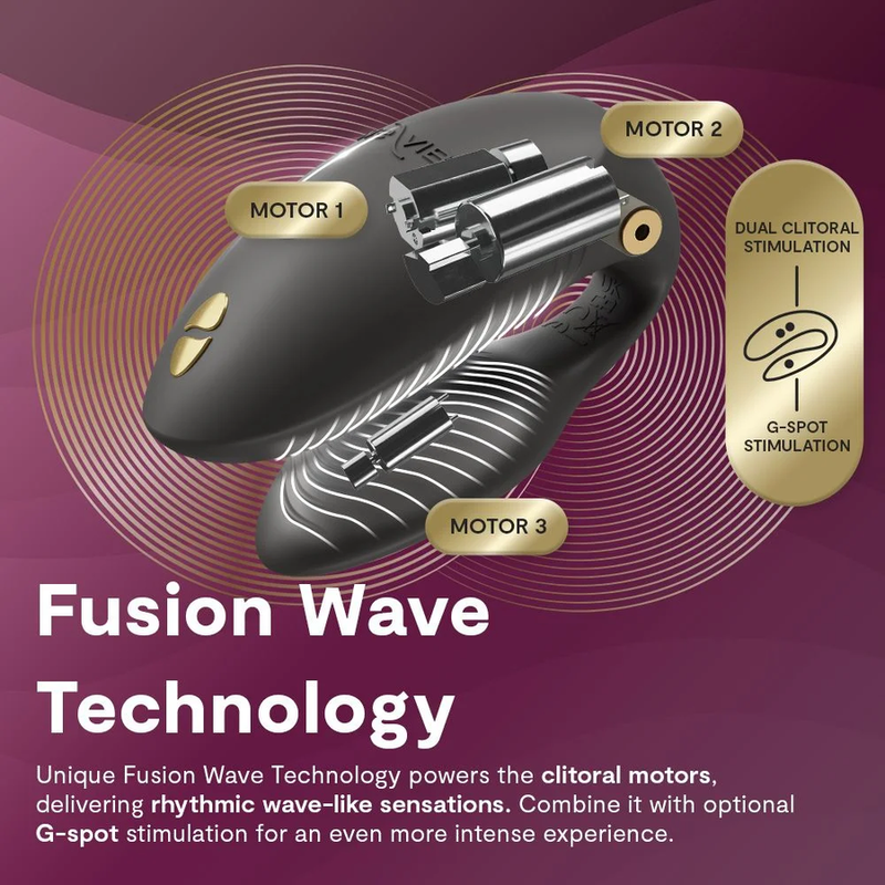 We-Vibe Chorus Pro Paarvibrator mit Fusion Wave – Satin-Schwarz