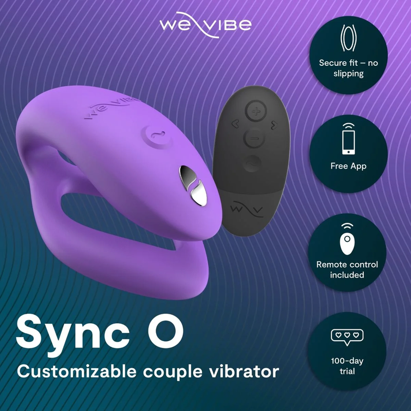 We-Vibe Sync O Paarvibrator mit O-förmigem Innenarm – Helllila