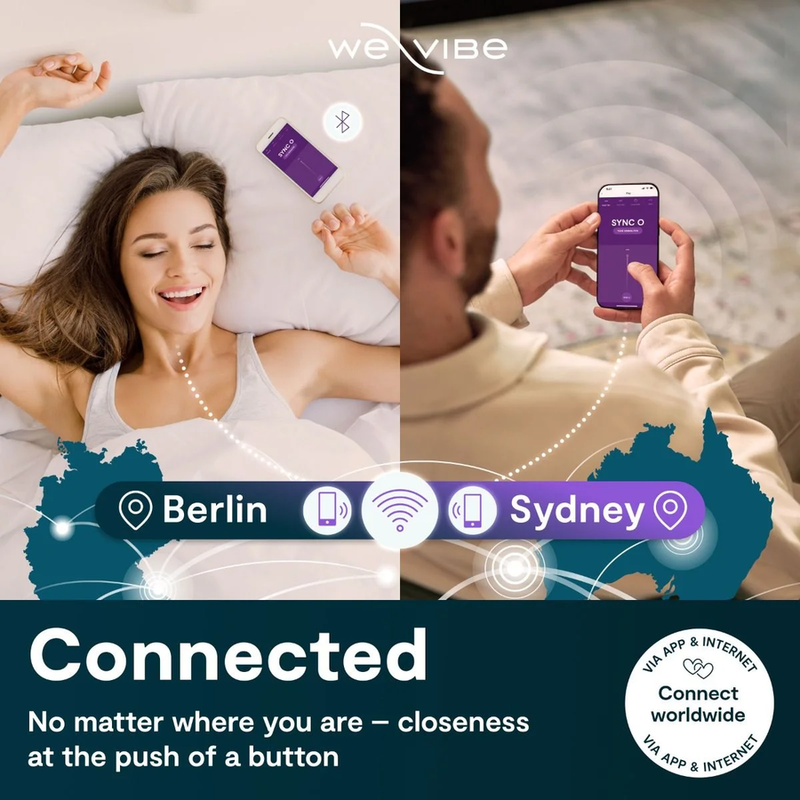 We-Vibe Sync O Paarvibrator mit O-förmigem Innenarm – Helllila