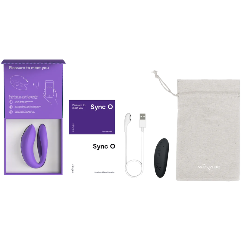 We-Vibe Sync O Paarvibrator mit O-förmigem Innenarm – Helllila