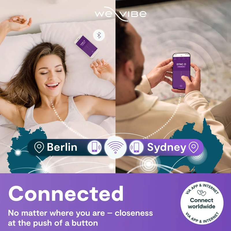 We-Vibe Sync 2 Paarvibrator mit App & Fernbedienung – Samtgrün