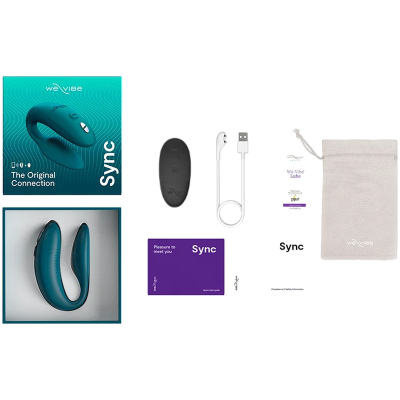 We-Vibe Sync 2 Paarvibrator mit App & Fernbedienung – Samtgrün