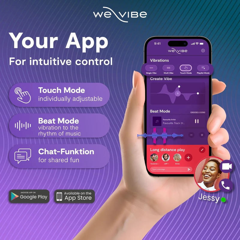 We-Vibe Sync 2 Paarvibrator mit App & Fernbedienung – Samtgrün
