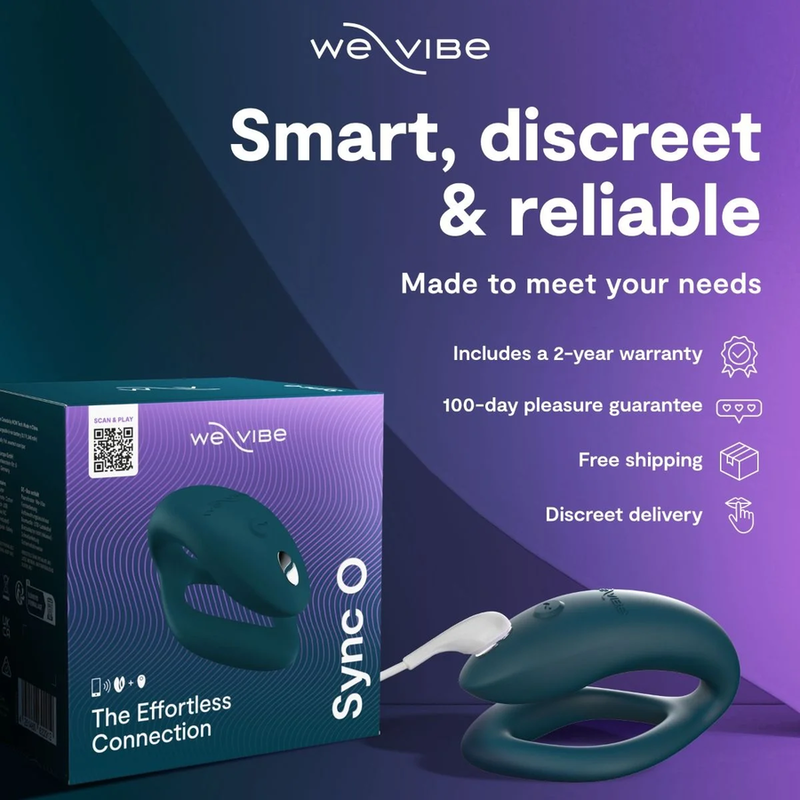 We-Vibe Sync 2 Paarvibrator mit App & Fernbedienung – Samtgrün
