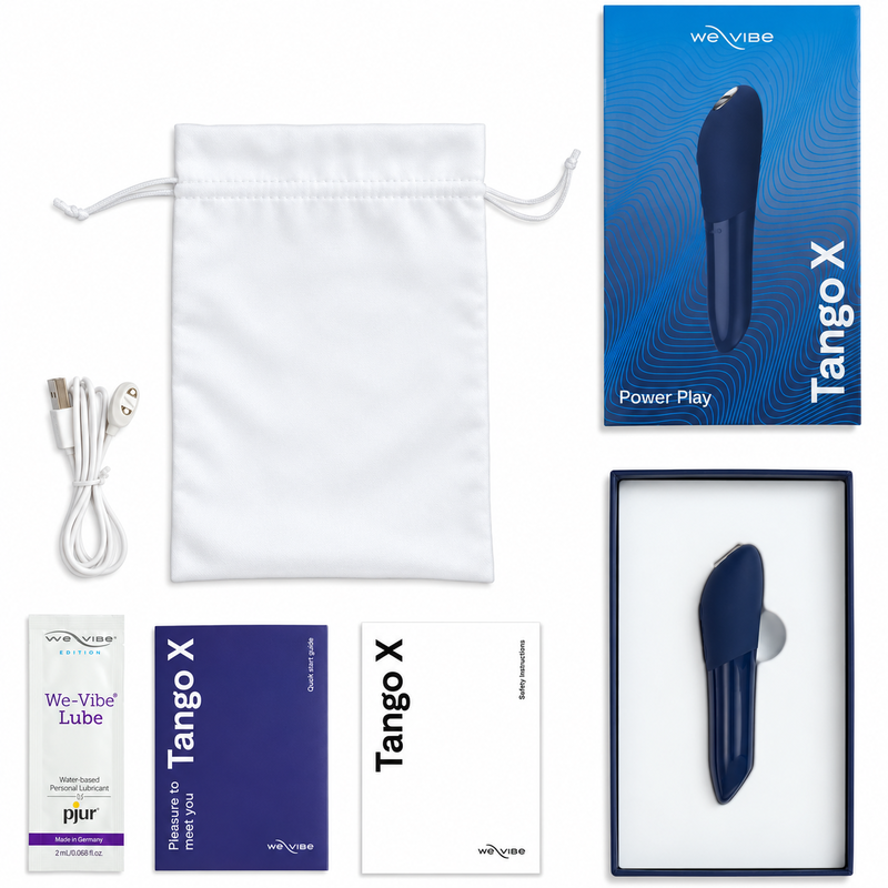 We-Vibe Tango X Bullet-Vibrator mit 8 Intensitäten – Mitternachtsblau