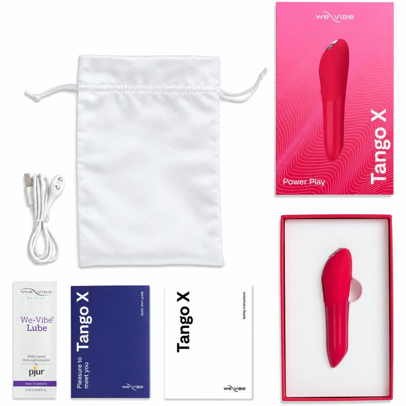 We-Vibe Tango X Bullet-Vibrator mit 8 Intensitäten – Kirschrot