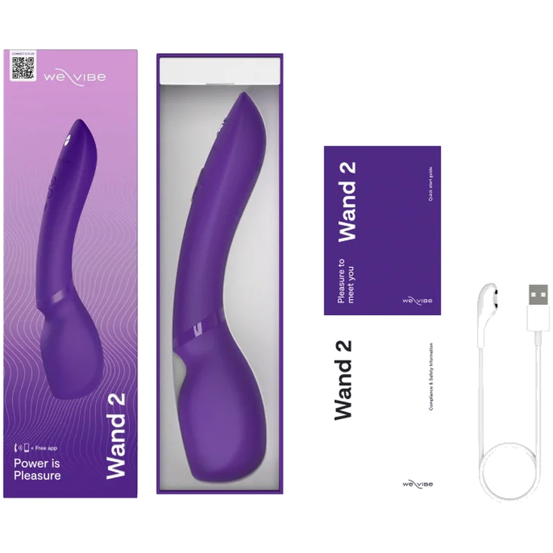 We-Vibe Wand 2 Massagestab mit App und Smart Silence – Lila