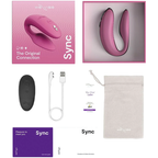 We-Vibe Sync 2 Rosa mit Verpackung, Fernbedienung, Kabel und Aufbewahrungsbeutel