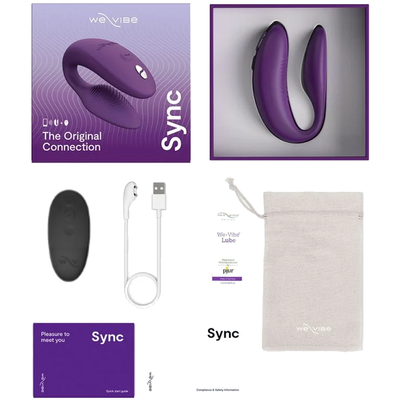 We-Vibe Sync 2 Paarvibrator mit App & Fernbedienung – Lila
