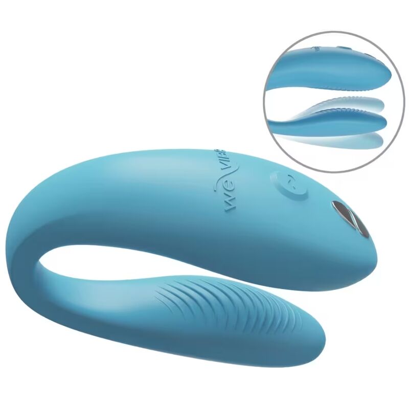 We-Vibe Sync Go Paarvibrator mit App und Reiseetui – Türkis