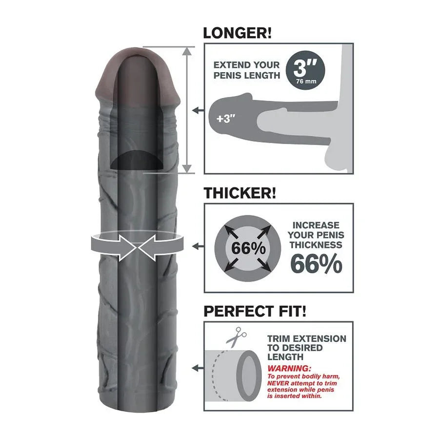 FANTASY X- TENSIONS - MEGA 3 VERLÄNGERUNG SCHWARZ - Vanelion Paradise