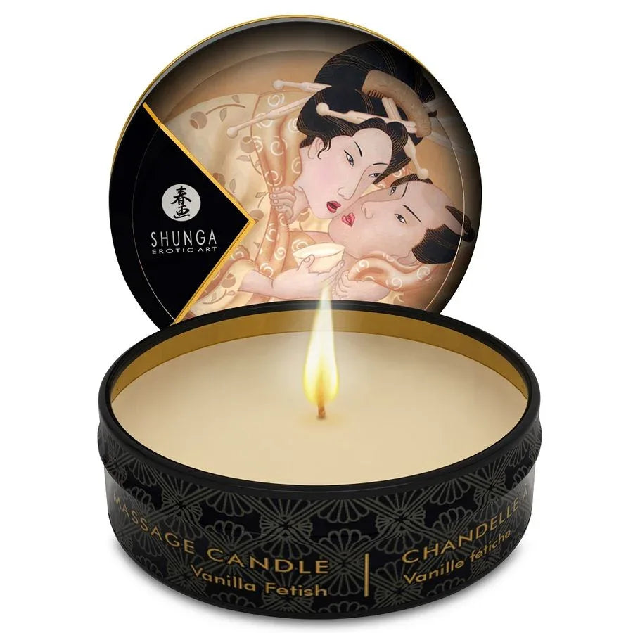 SHUNGA - MINI CARESS BY CANDELIGHT VANILLE MASSAGEKERZE 30 ML - Vanelion Paradise