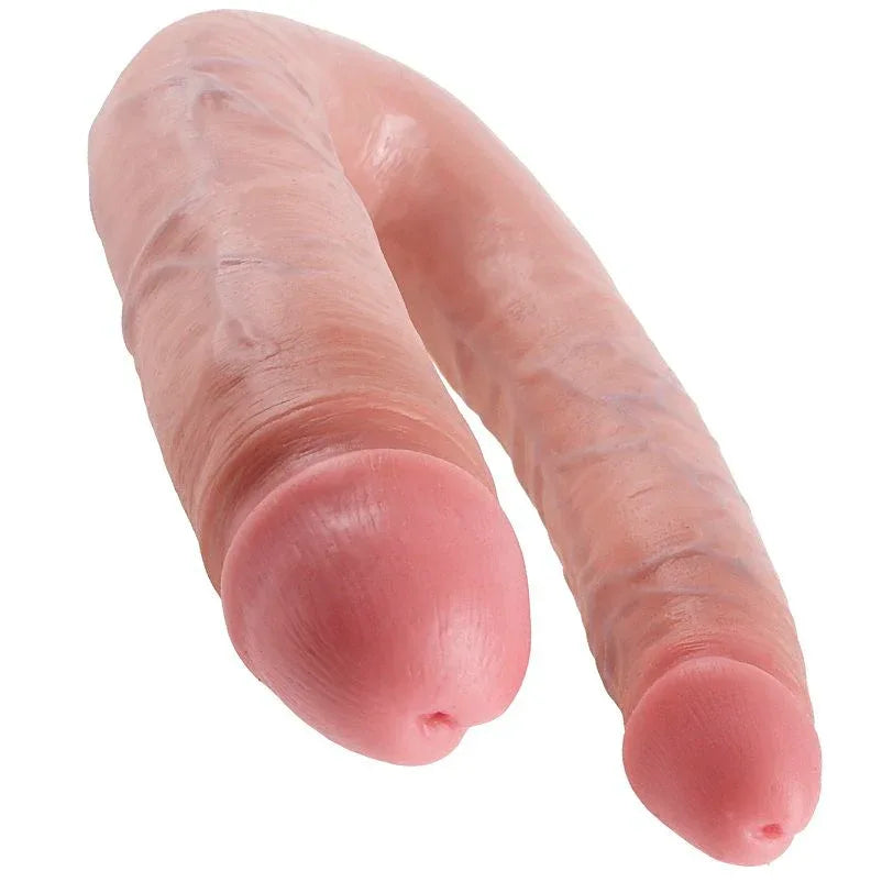 KING COCK - DOPPELPENETRATIONSDILDO 17.8 CM NATÜRLICH - Vanelion Paradise