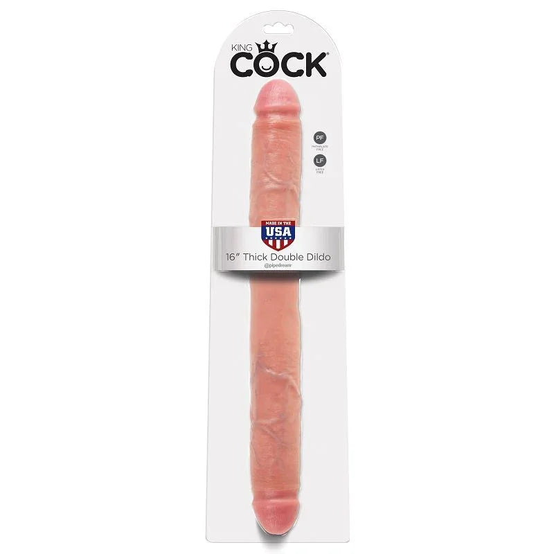 KING COCK - DICKES DOPPELDILDO FLEISCH 40.6 CM - Vanelion Paradise