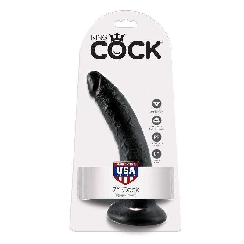 KING COCK - 7 DILDO SCHWARZ 17.8 CM - Vanelion Paradise