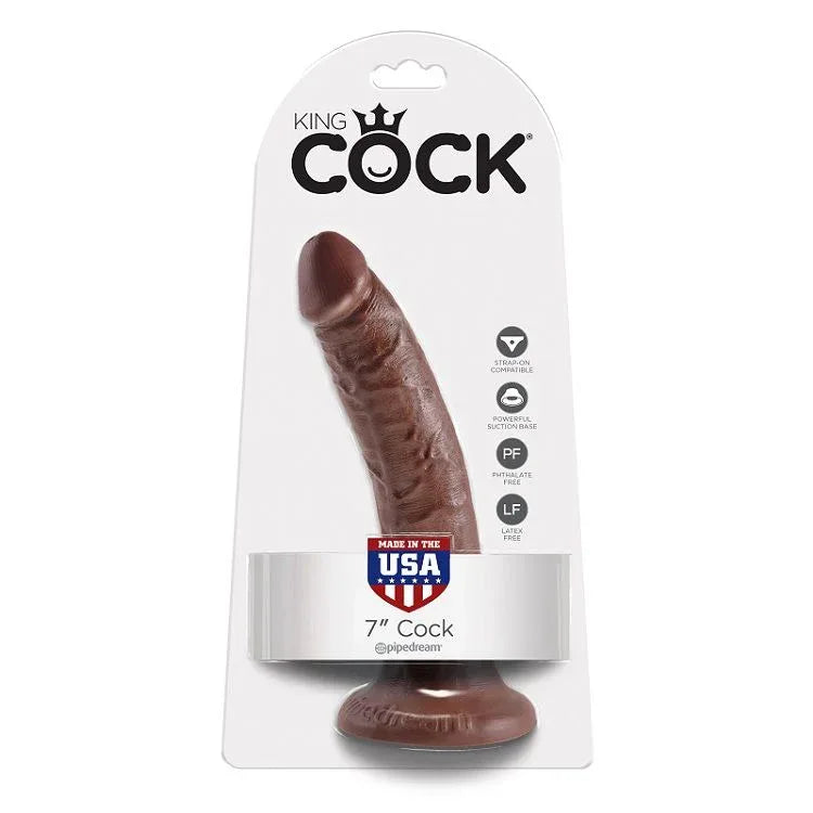 KING COCK - 7 DILDO SCHOKOLADE 17.8 CM - Vanelion Paradise
