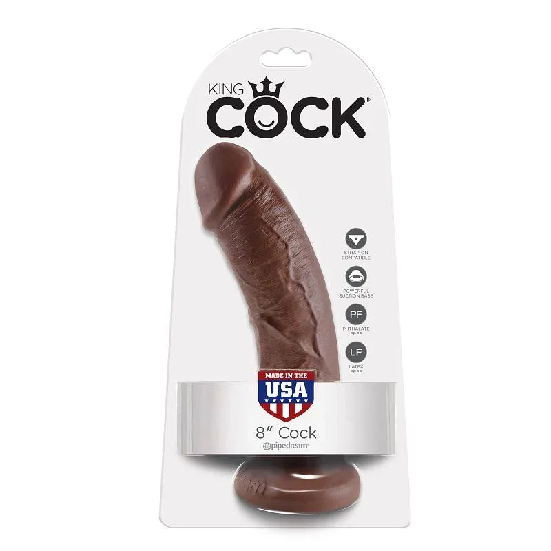 KING COCK - 8 HAHN BRAUN 20.3 CM - Vanelion Paradise