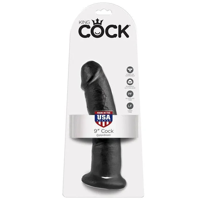 KING COCK - 9 DILDO SCHWARZ 22.9 CM - Vanelion Paradise