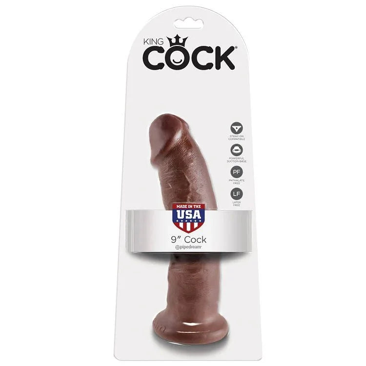 KING COCK - 9 HAHN BRAUN 22.9 CM - Vanelion Paradise