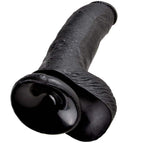 KING COCK - 9 DILDO SCHWARZ MIT EIER 22.9 CM - Vanelion Paradise