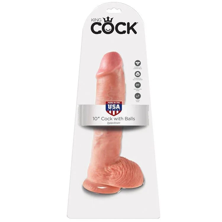 KING COCK - 10 SCHWANZFLEISCH MIT EIER 26.5 CM - Vanelion Paradise