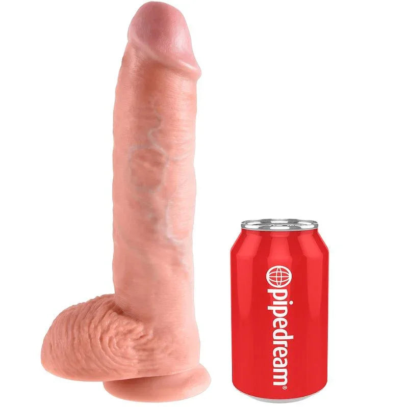 KING COCK - 10 SCHWANZFLEISCH MIT EIER 26.5 CM - Vanelion Paradise