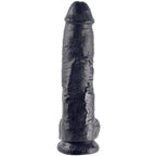 KING COCK - 10 DILDO SCHWARZ MIT EIER 25.4 CM - Vanelion Paradise
