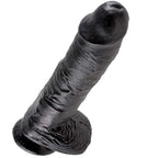 KING COCK - 10 DILDO SCHWARZ MIT EIER 25.4 CM - Vanelion Paradise