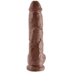 KING COCK - 10 DILDO BRAUN MIT EIER 25.4 CM - Vanelion Paradise