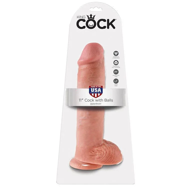 KING COCK - 11 SCHWANZFLEISCH MIT EIER 28 CM - Vanelion Paradise