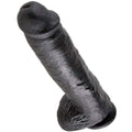 KING COCK - 11 DILDO SCHWARZ MIT EIER 28 CM - Vanelion Paradise
