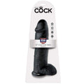 KING COCK - 12 DILDO SCHWARZ MIT EIER 30.48 CM - Vanelion Paradise
