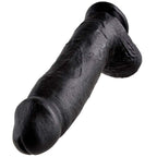 KING COCK - 12 DILDO SCHWARZ MIT EIER 30.48 CM - Vanelion Paradise